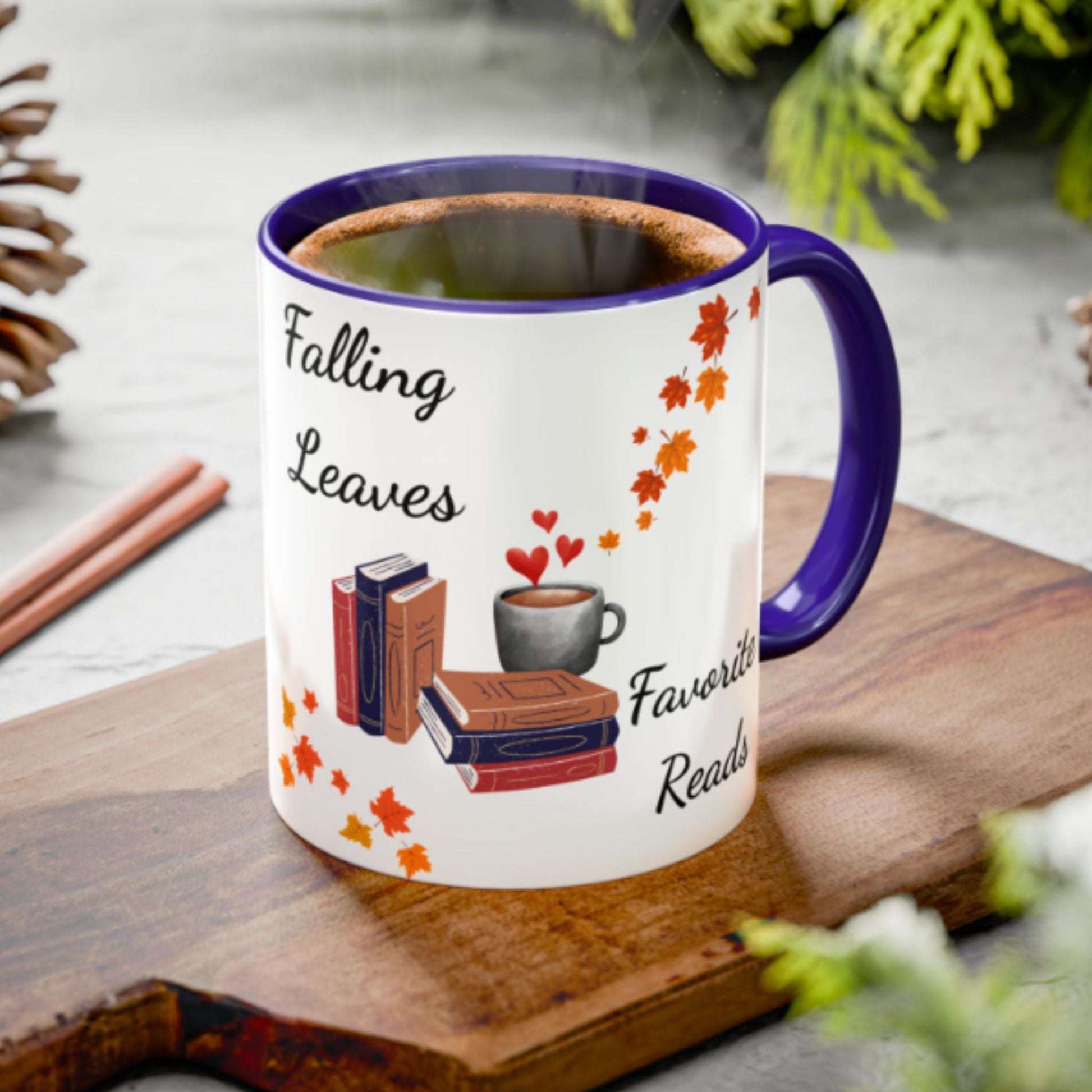 Book Lover Mug 11oz – Fall Coffee & Tea Cup, Inspirational Reading Gift