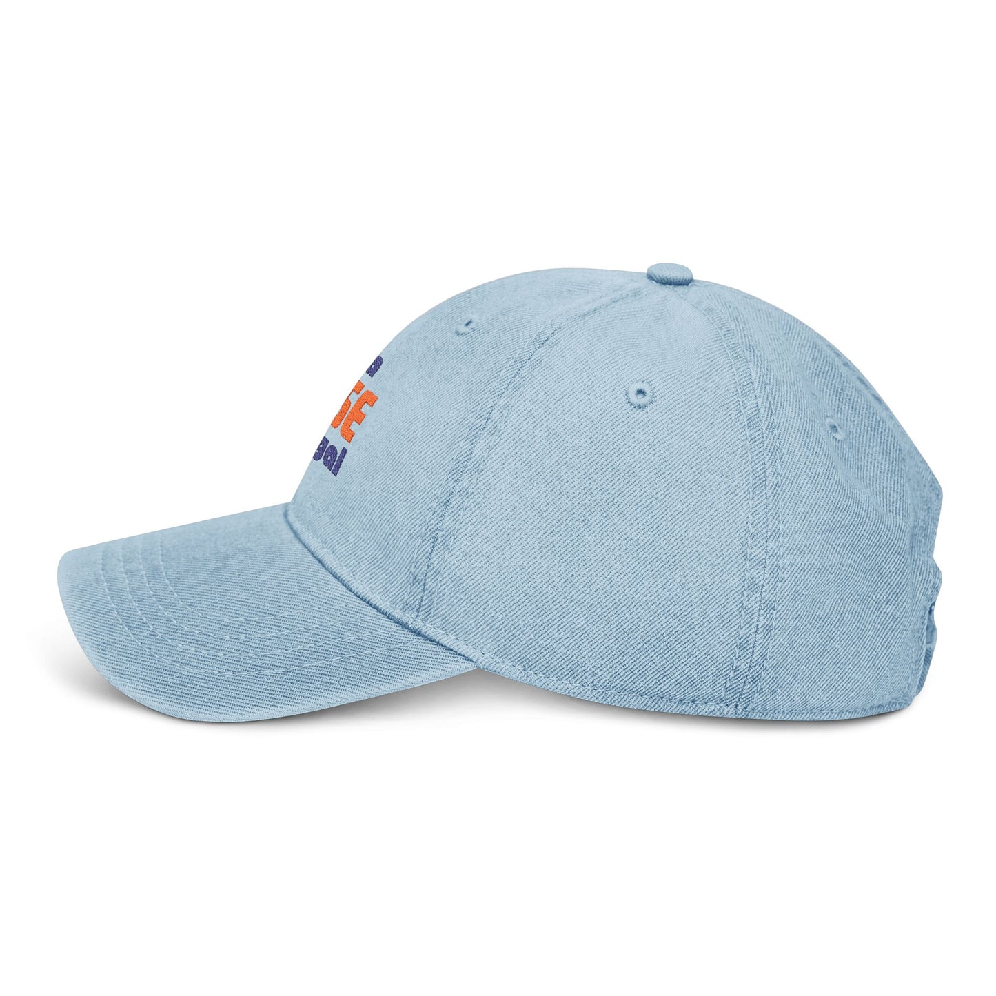 Embroidered 'Just a Horse Kinda Gal' Denim Hat –  Equestrian Cap for Men and Women