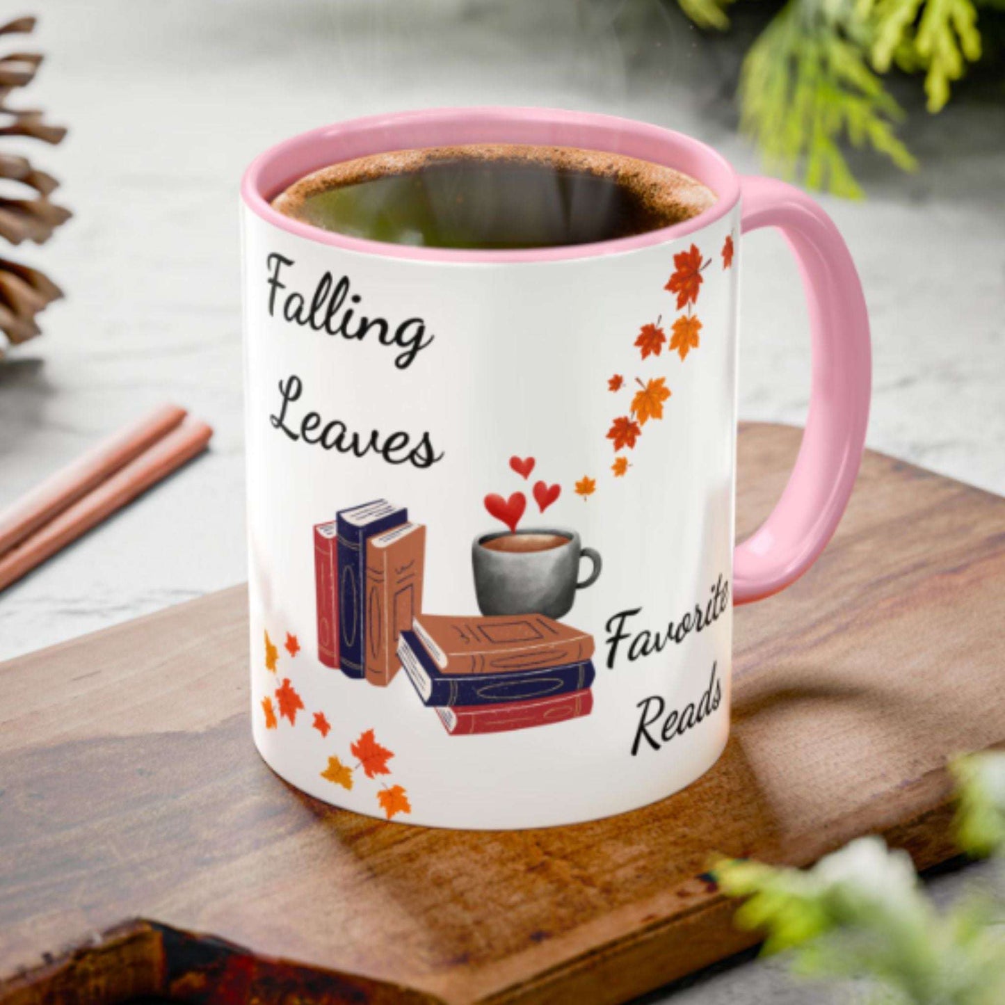 Book Lover Mug 11oz – Fall Coffee & Tea Cup, Inspirational Reading Gift