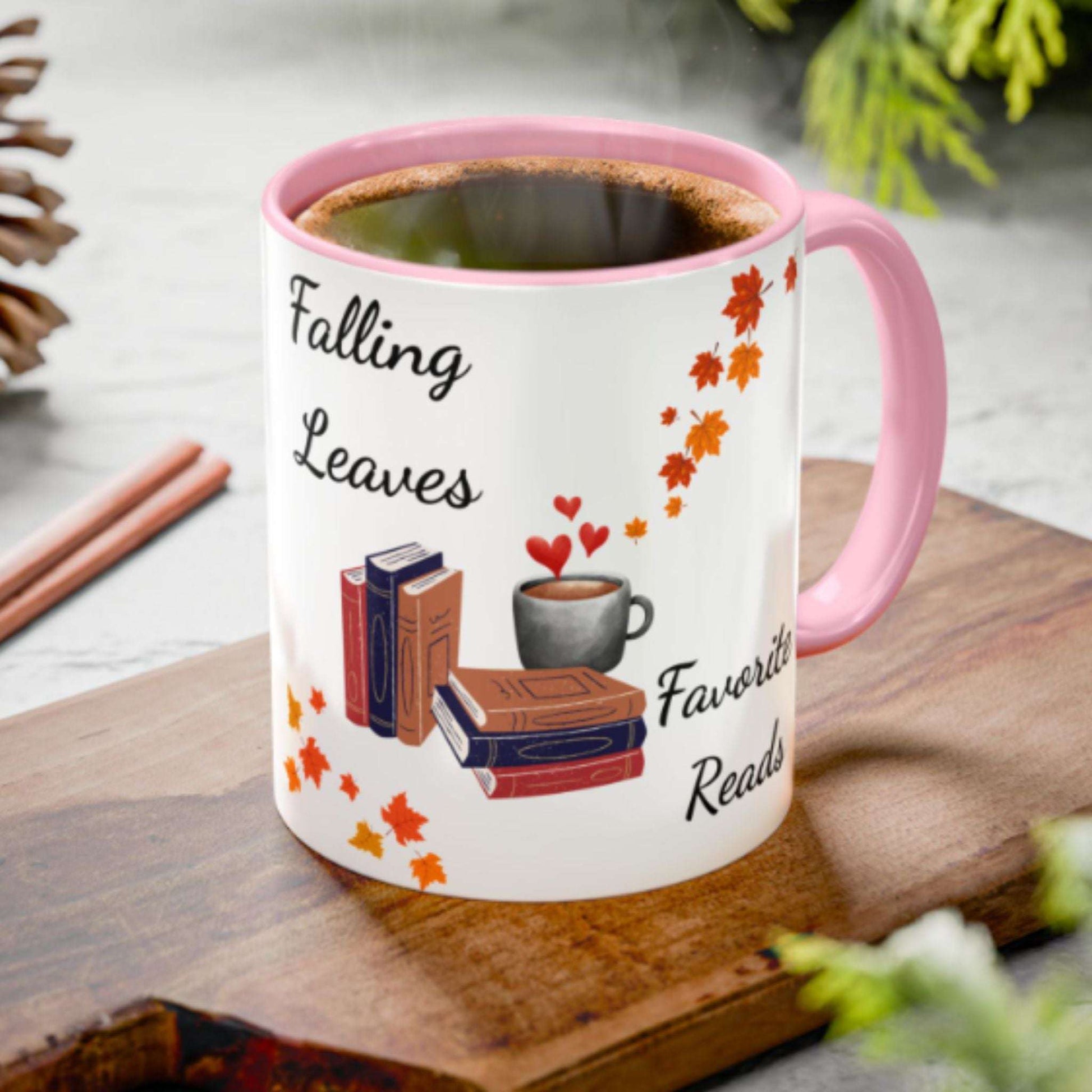 Book Lover Mug 11oz – Fall Coffee & Tea Cup, Inspirational Reading Gift