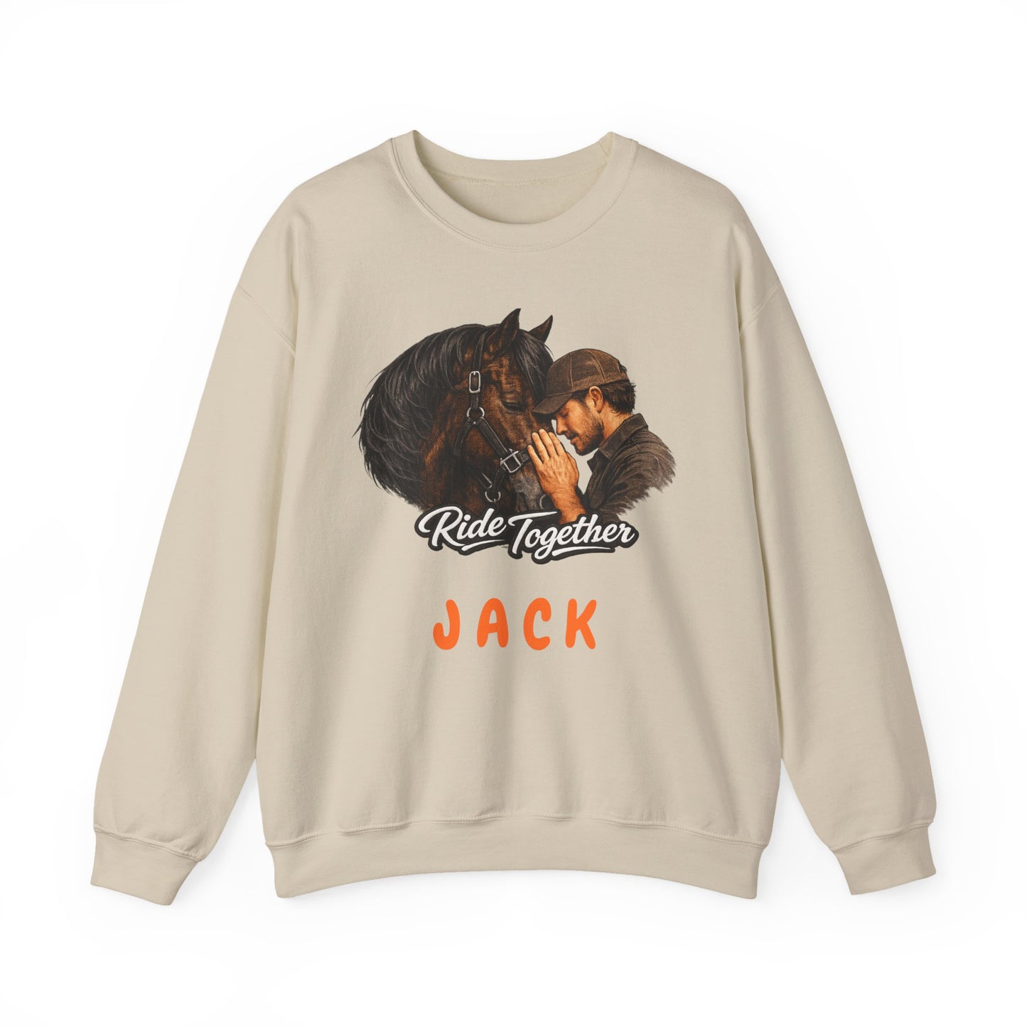 Personalized Ride Together Horse Sweatshirt for Men
