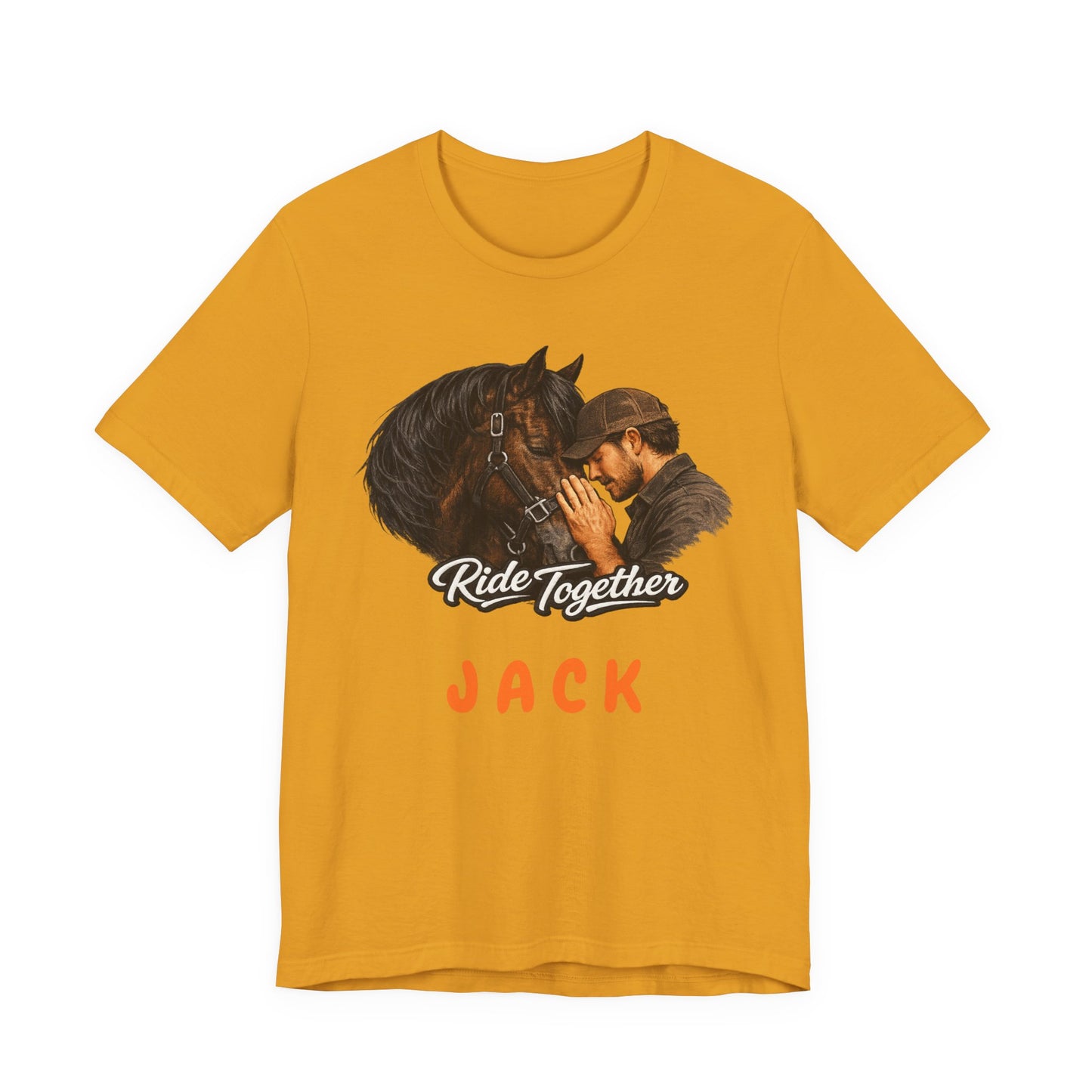 Personalized Ride Together Horse T-shirt for Men