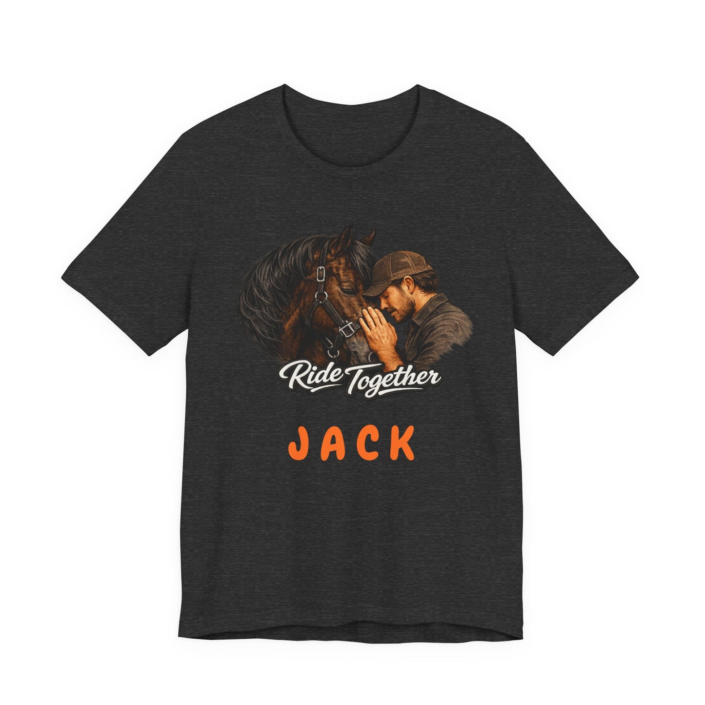 Personalized Ride Together Horse T-shirt for Men