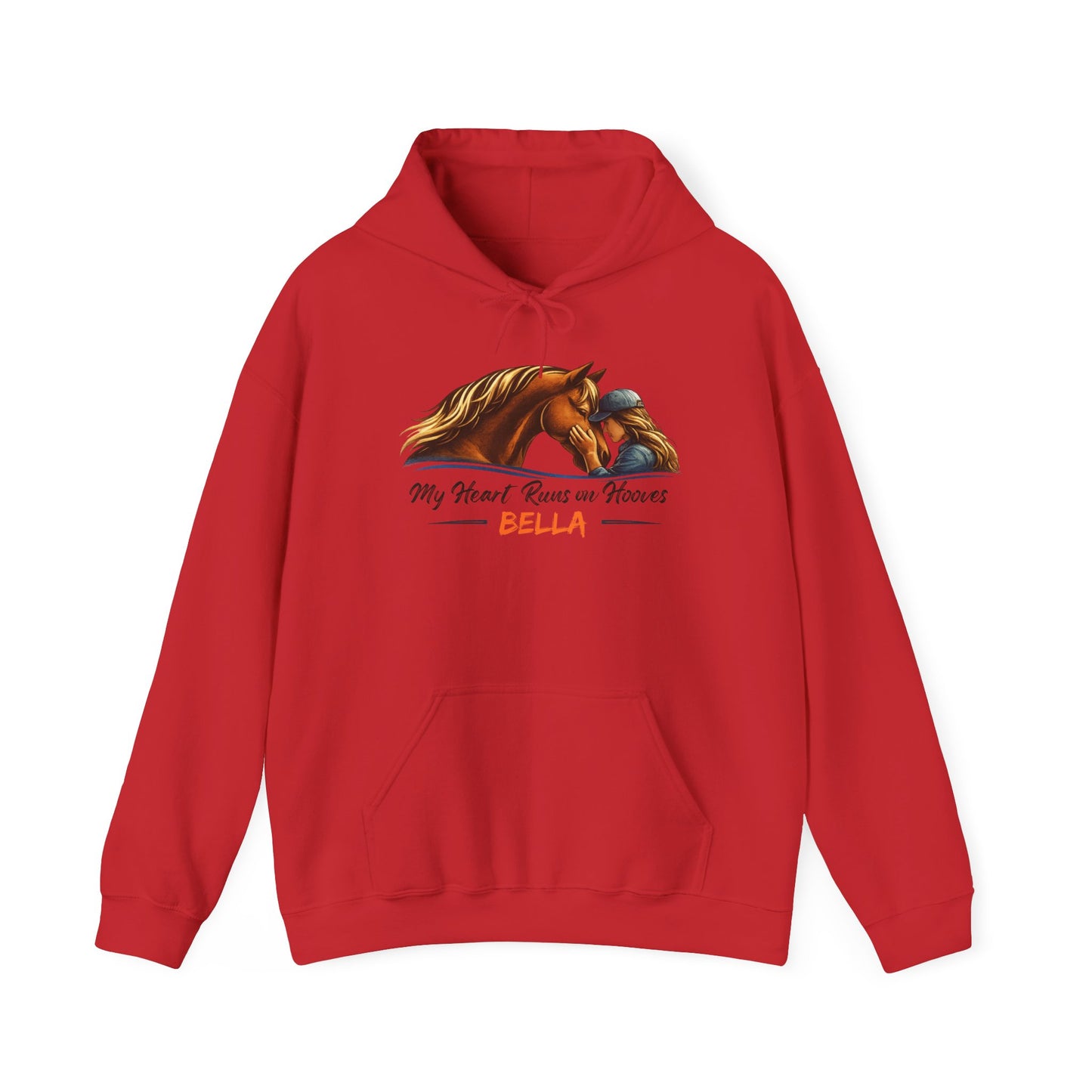 Personalized My Heart Runs on Hooves Hoodie for Women
