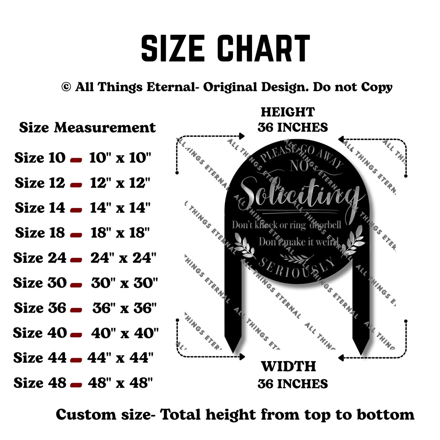 No Soliciting Metal Yard Sign – Modern Private Property Outdoor Decor