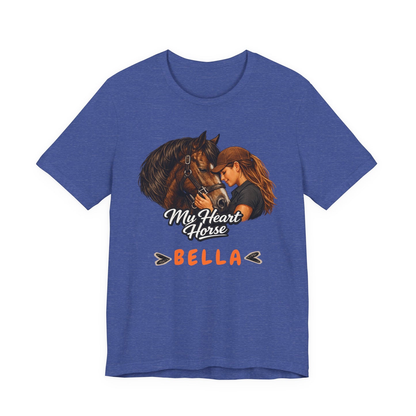 My Heart Horse Bella T-Shirt — Personalized Equestrian Tee