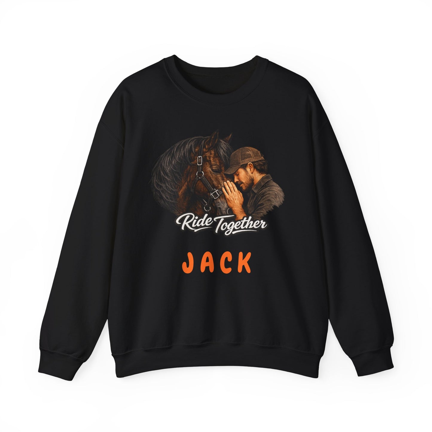 Personalized Ride Together Horse Sweatshirt for Men