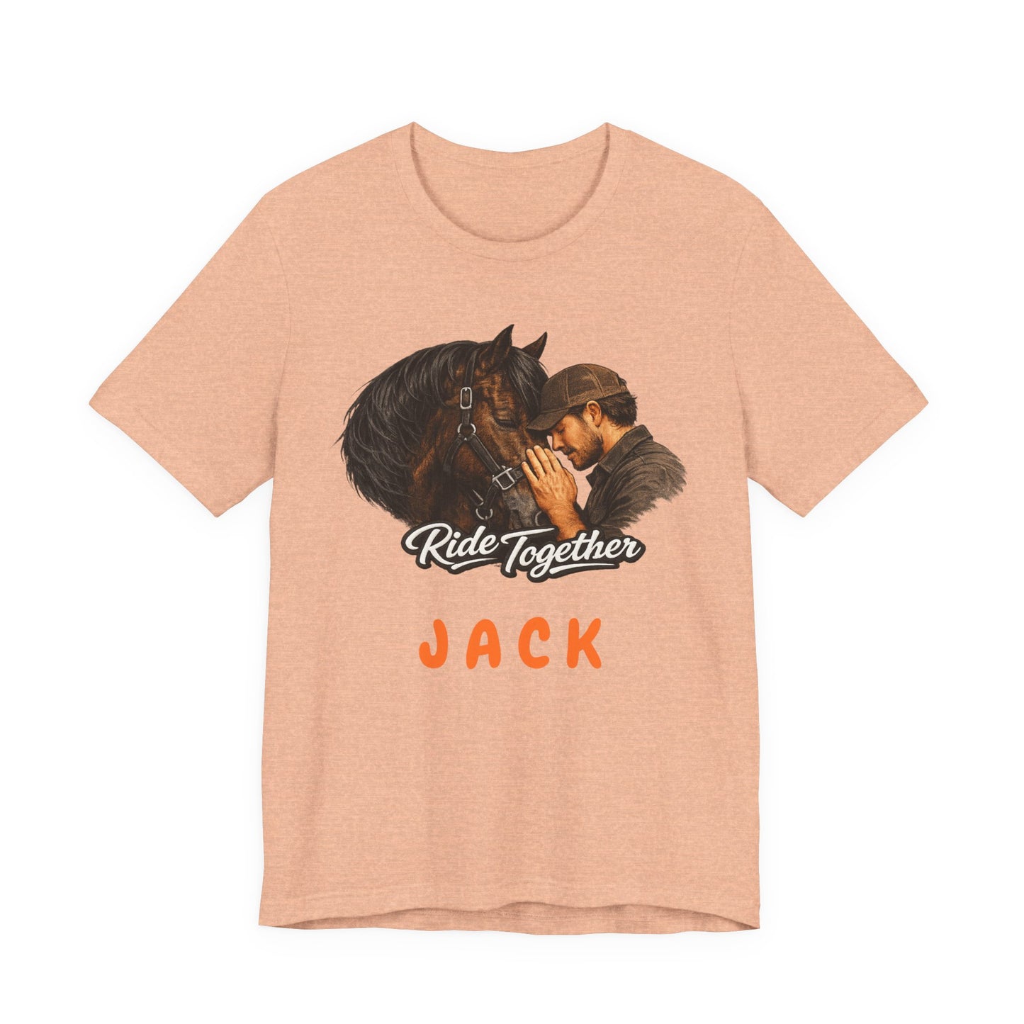 Personalized Ride Together Horse T-shirt for Men