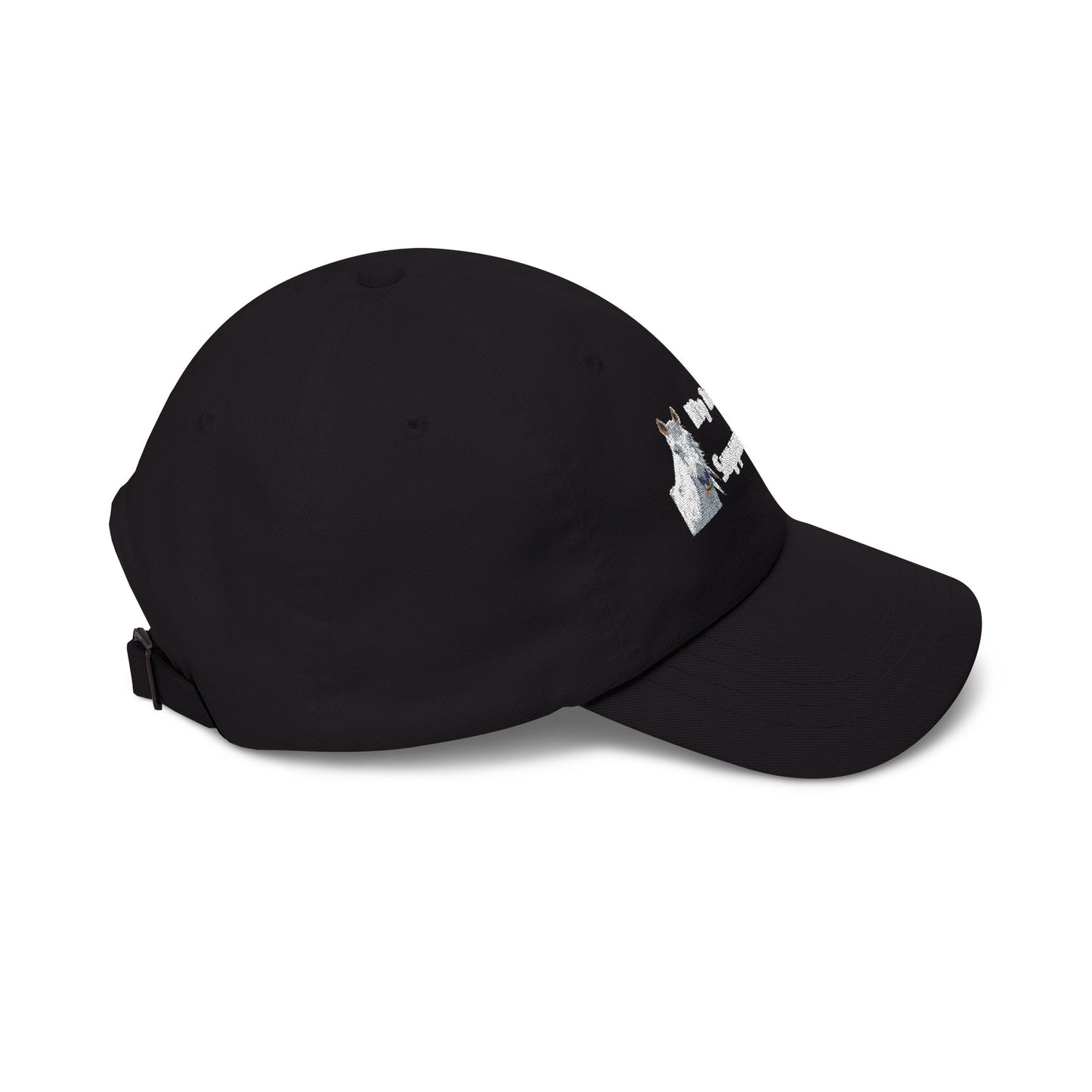 Dad Cap - 'My Emotional Support Animal ' Embroidered White Baseball Hat