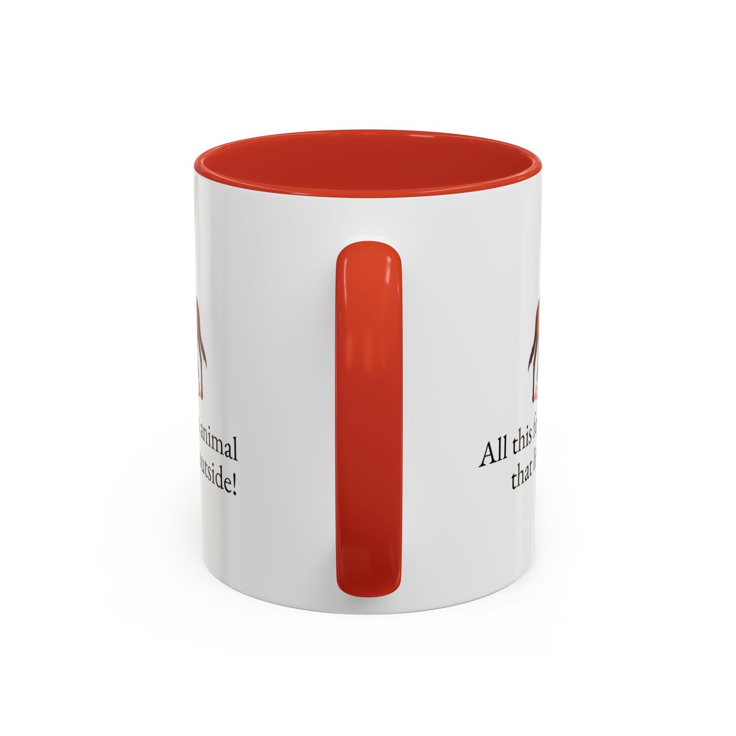 All this for an animal that lives outside Two-Tone Coffee Mug Gift for Horse Lovers