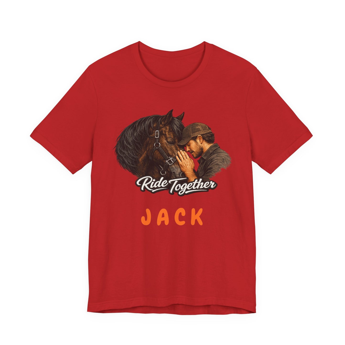 Personalized Ride Together Horse T-shirt for Men