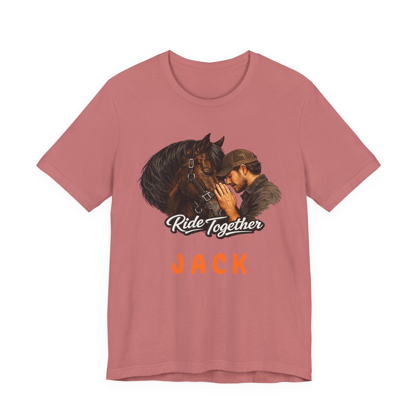 Personalized Ride Together Horse T-shirt for Men