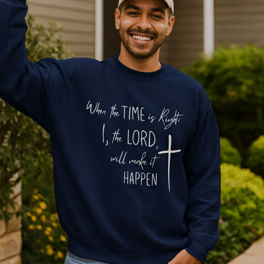Unisex Christian Scripture Sweatshirt | Isaiah 60:22 Pullover