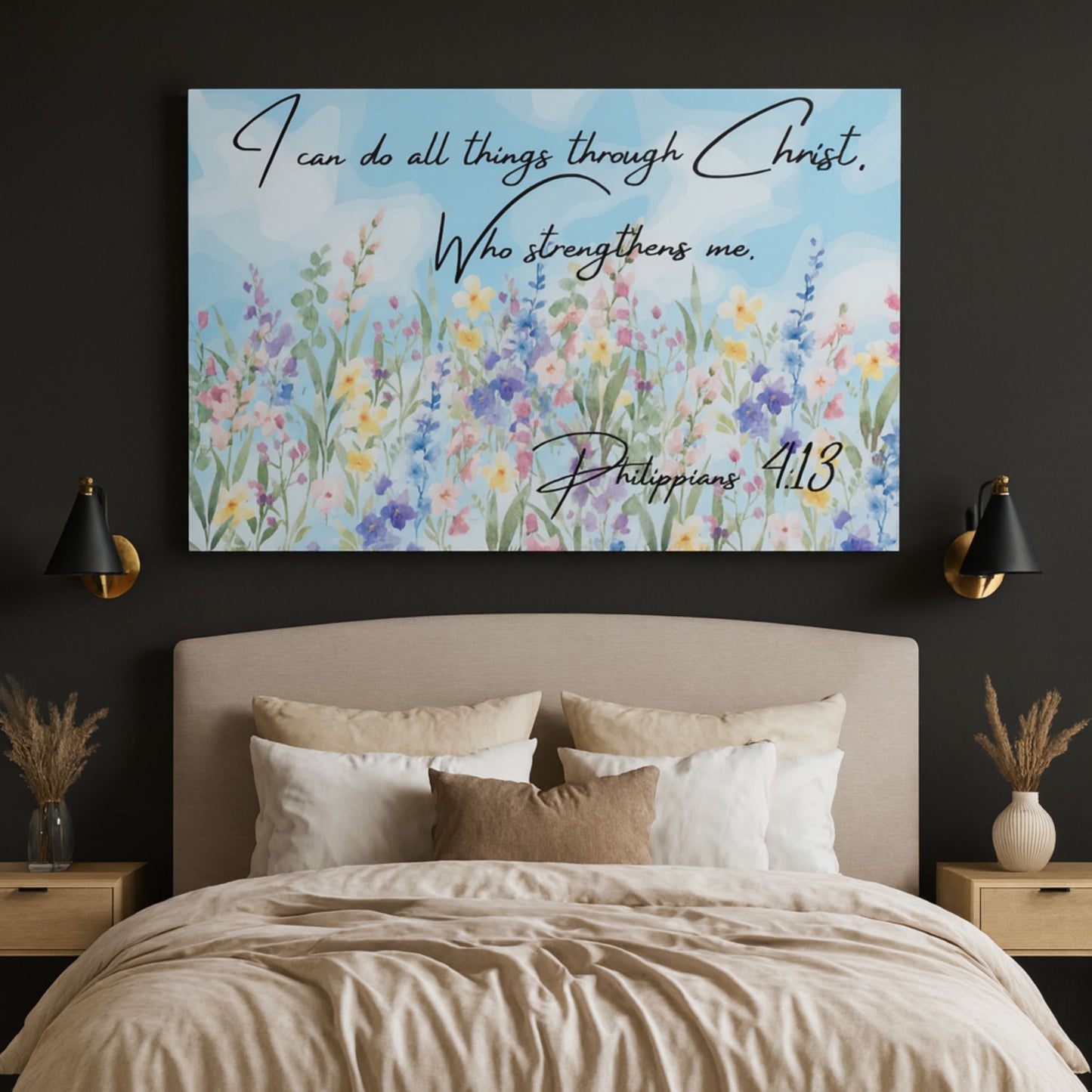 I Can Do All Things Through Christ Canvas | Christian Wall Art