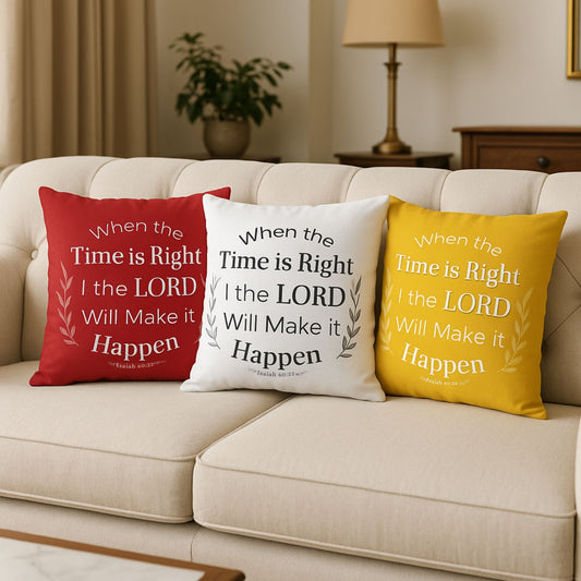 Isaiah 60:22 Inspirational Pillowcase - Religious Home Decor