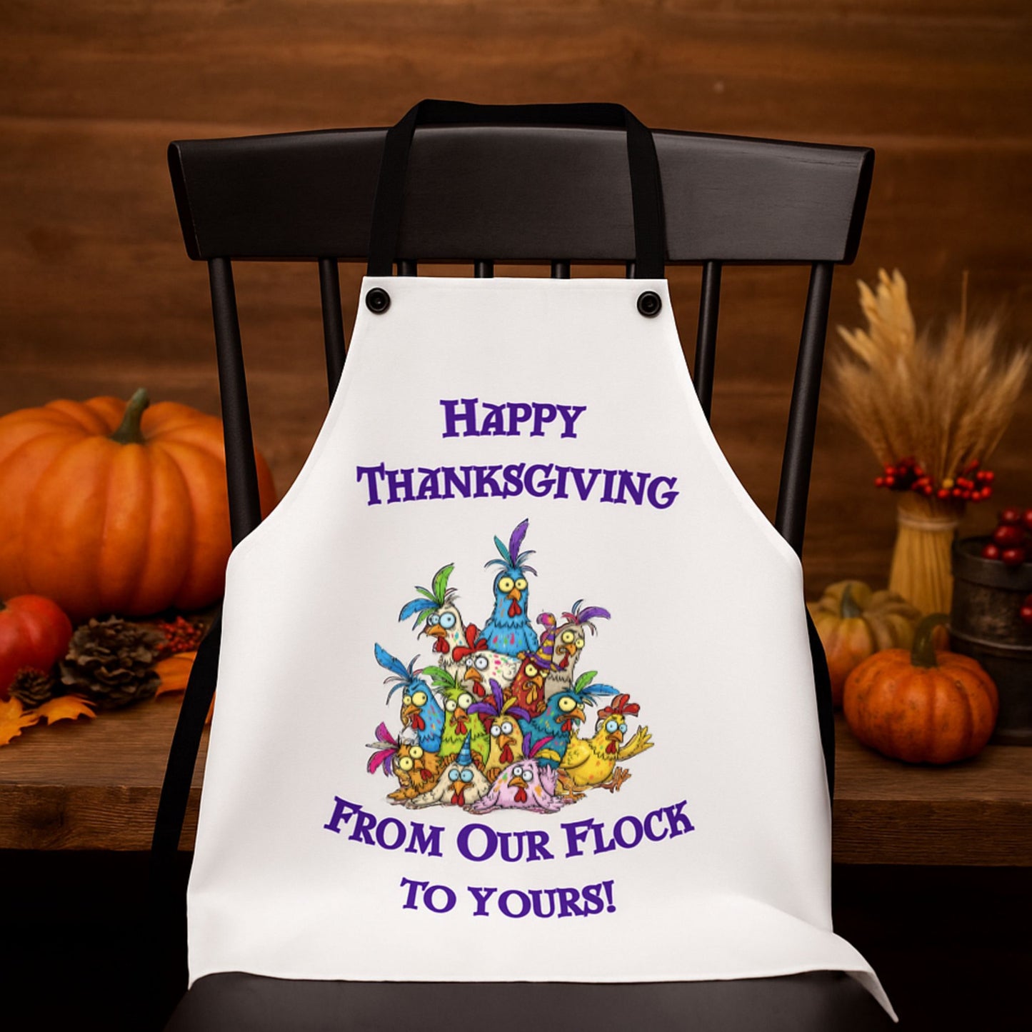 Happy Thanksgiving Apron | Funny Fall Cooking & Baking Gift