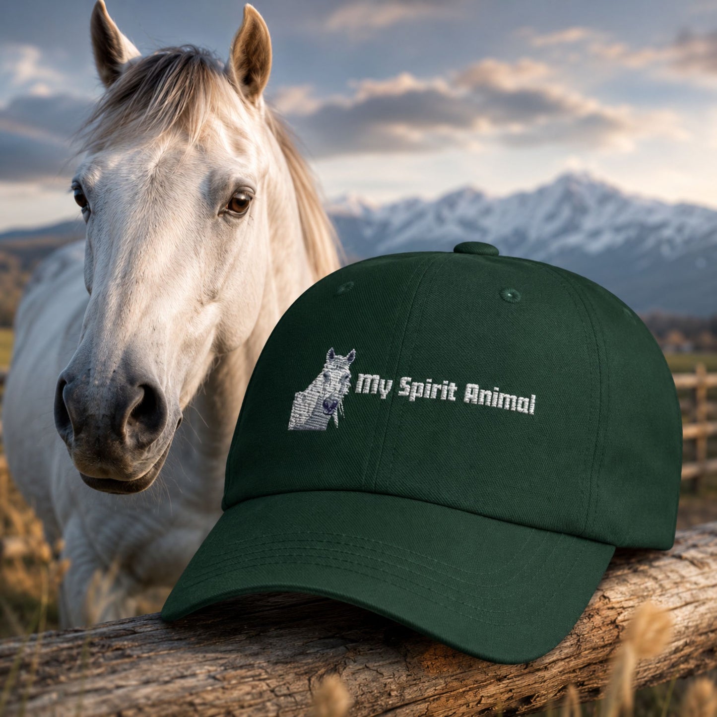 Emotional Support Animal Dad Cap — My Spirit Animal Embroidered Hat