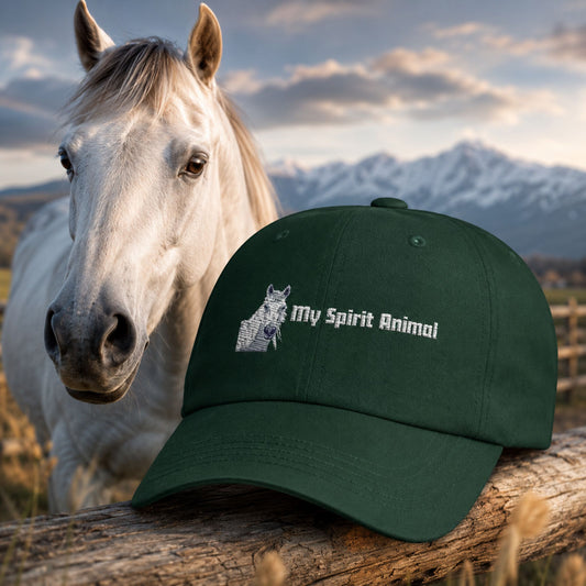 Emotional Support Animal Dad Cap — 'My Spirit Animal' Embroidered Hat