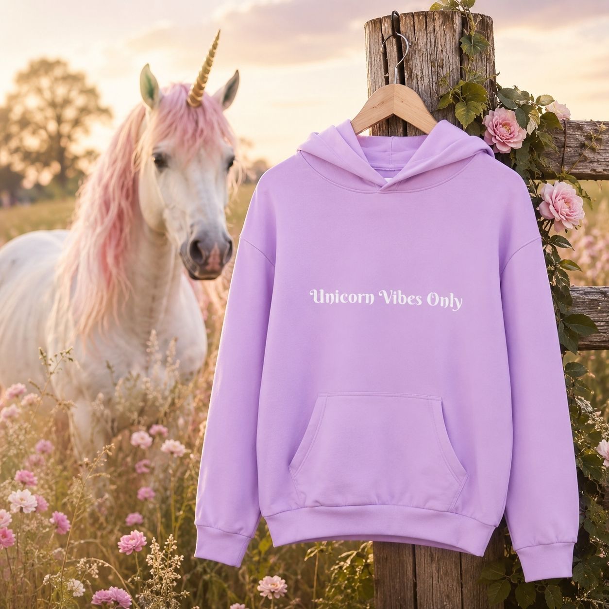 Kids Unicorn Hoodie – Magical Rainbow Pullover Hoodie for Girls