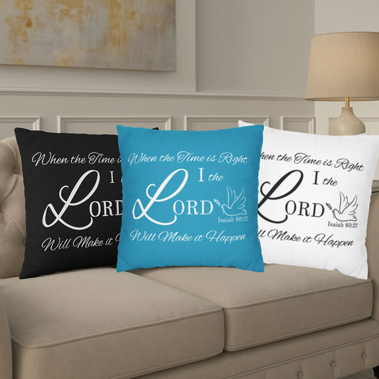 Isaiah 60:22 Cushion Cover – Faith-Based Bible Verse Home Decor