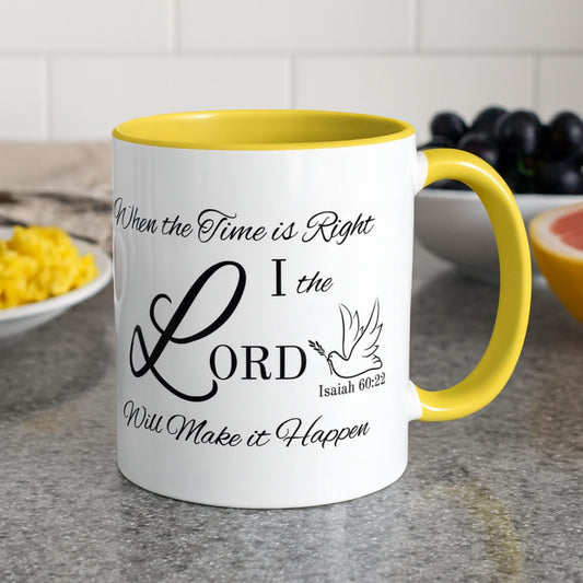 Christian Two-Tone Coffee Mug – Isaiah 60:22 Bible Verse Gift