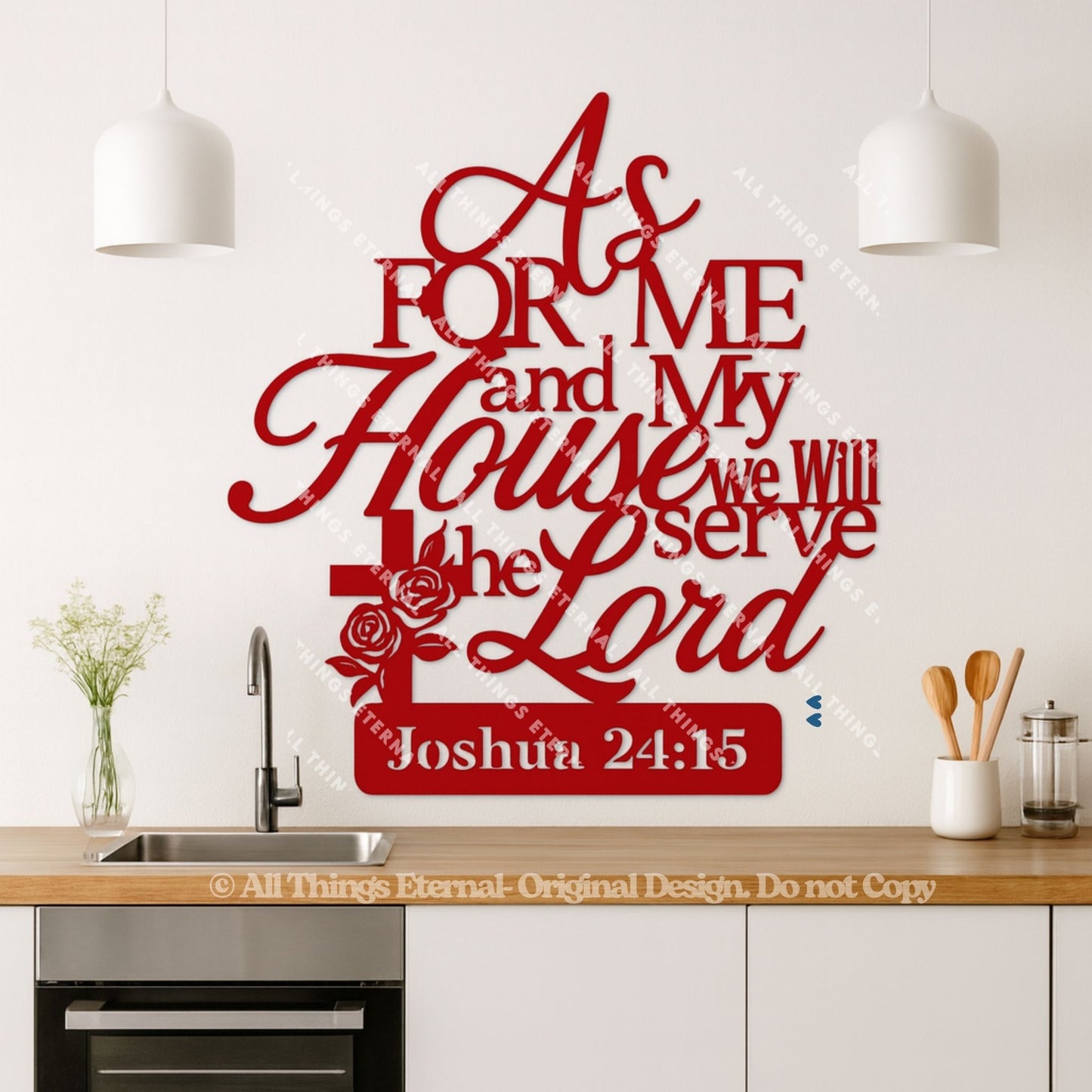 Joshua 24:15 Wall Art | As for Me & My House We Will Serve the Lord