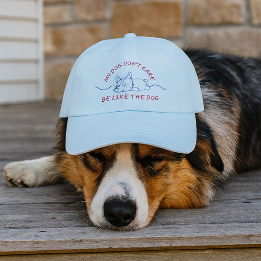 Funny Dog Dad Hat – “My Dog Don’t Care” Embroidered Adjustable Cap