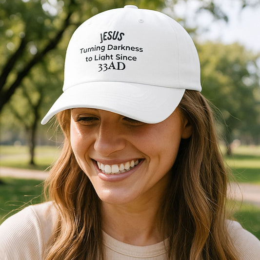 Jesus 33 AD Embroidered Mom Hat - Christian Baseball Cap