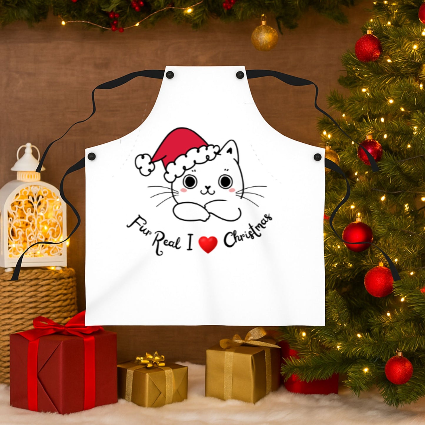 Fur Real Cute Kitty Apron – Adorable Cat Lover Kitchen Gift