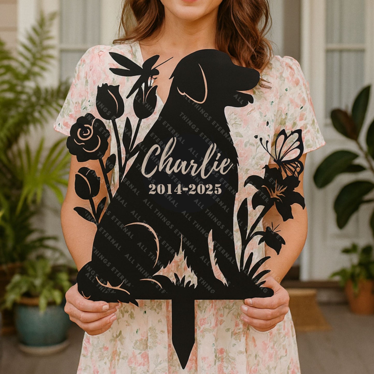 Personalized Dog Memorial Stake – Custom Pet Grave Marker Gift