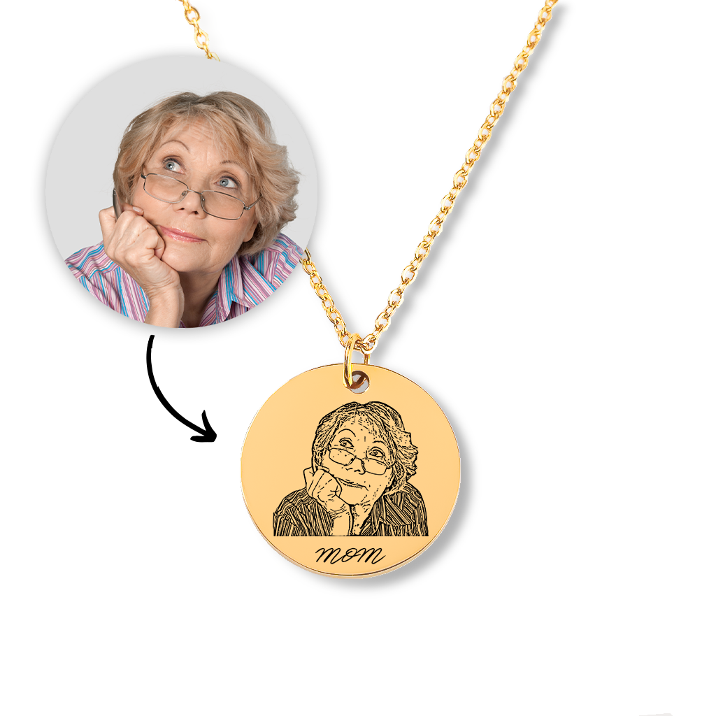 Customize Human Portrait   Pendant Necklace Jewelry