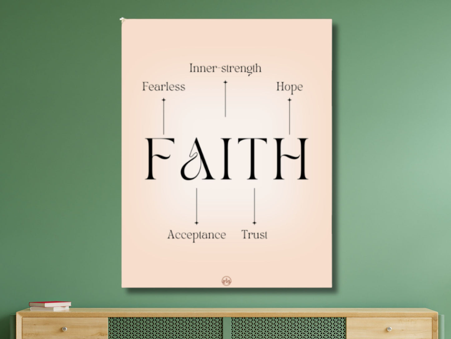 Unframed Faith Wall Art Print – Christian Inspirational Poster Decor