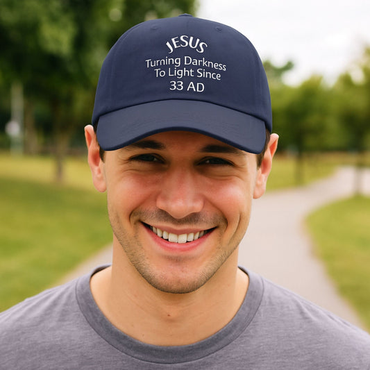 Jesus 33 AD Embroidered Dad Baseball Cap - Religious Gift for Men and Women