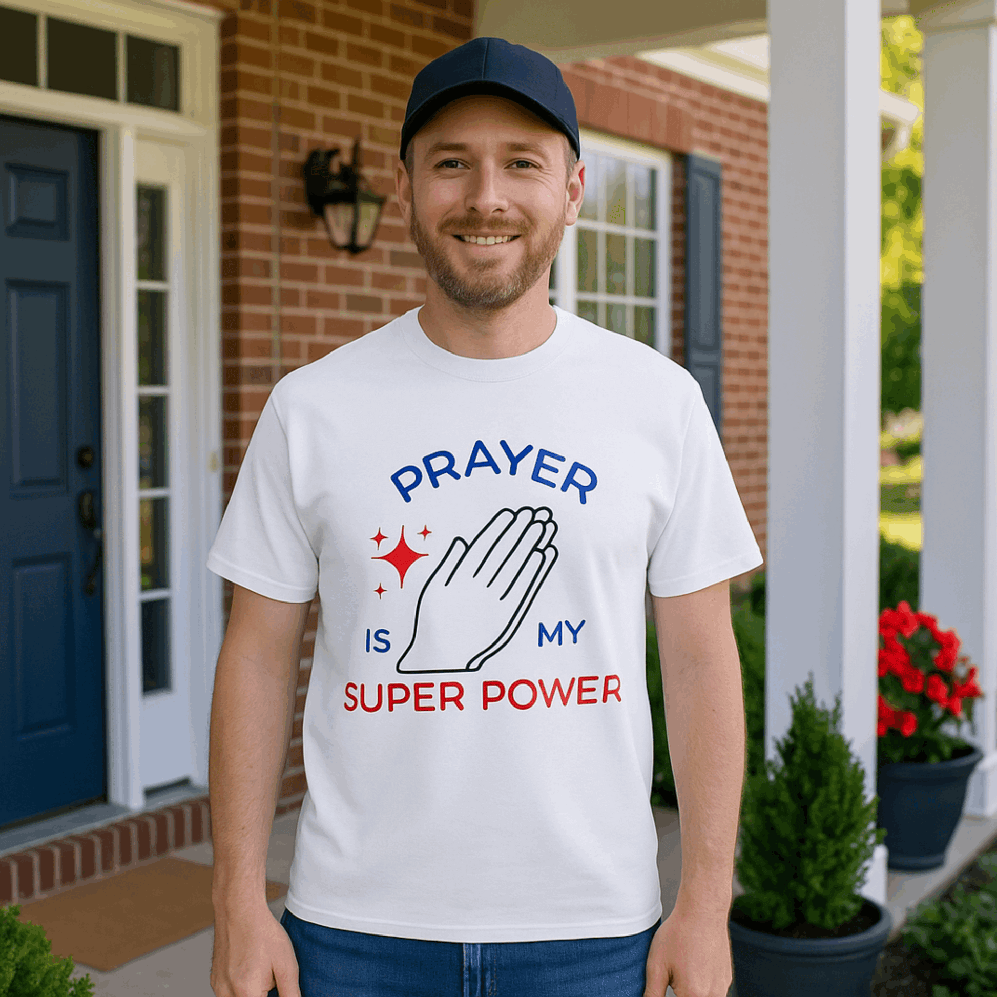 Prayer Is My Super Power Tee – Christian Faith Shirt for Men & Women