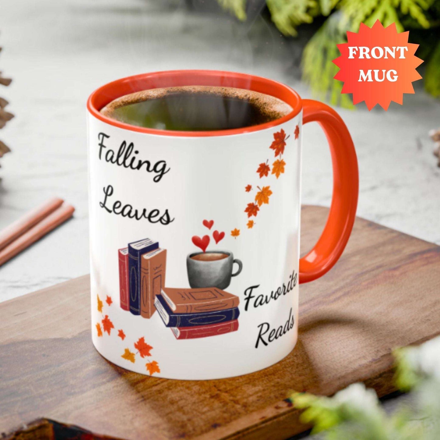 Book Lover Mug 11oz – Fall Coffee & Tea Cup, Inspirational Reading Gift