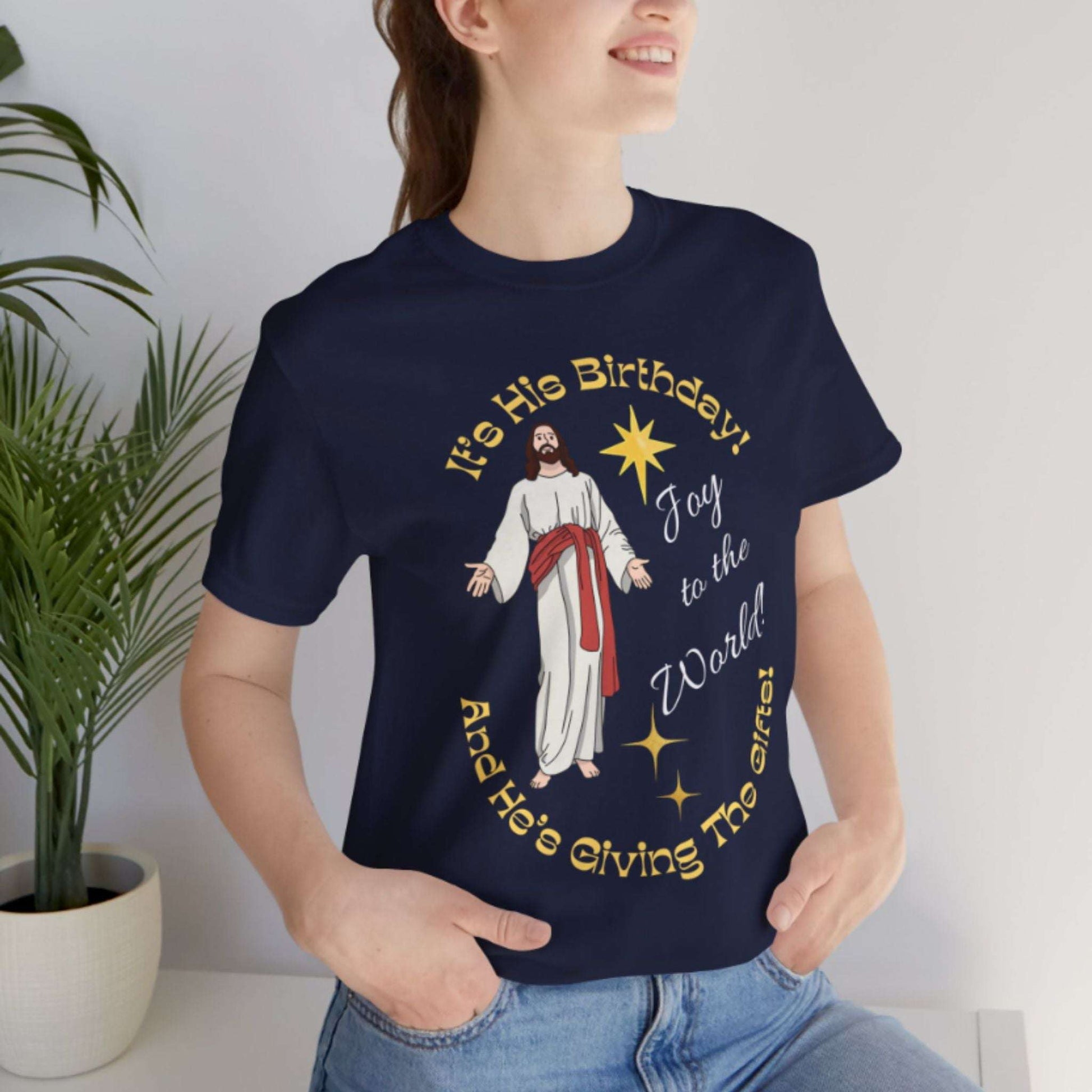 Joy To The World Christian Christmas T-Shirt