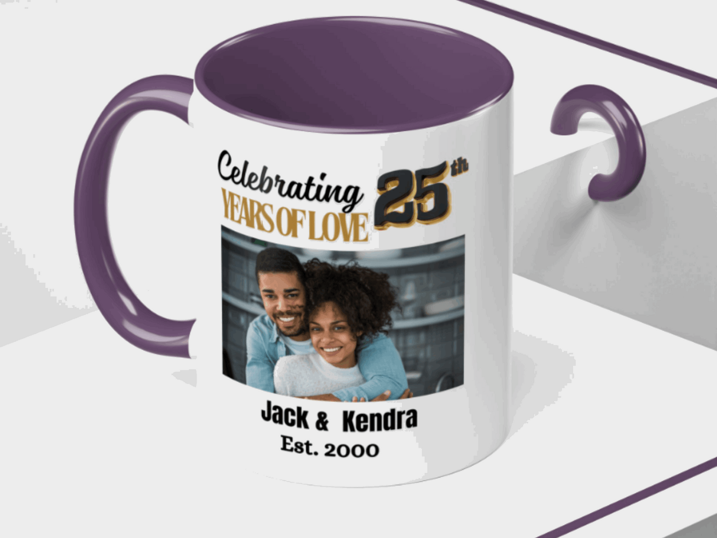 Personalized 25th Wedding  Anniversary Coffee Mug