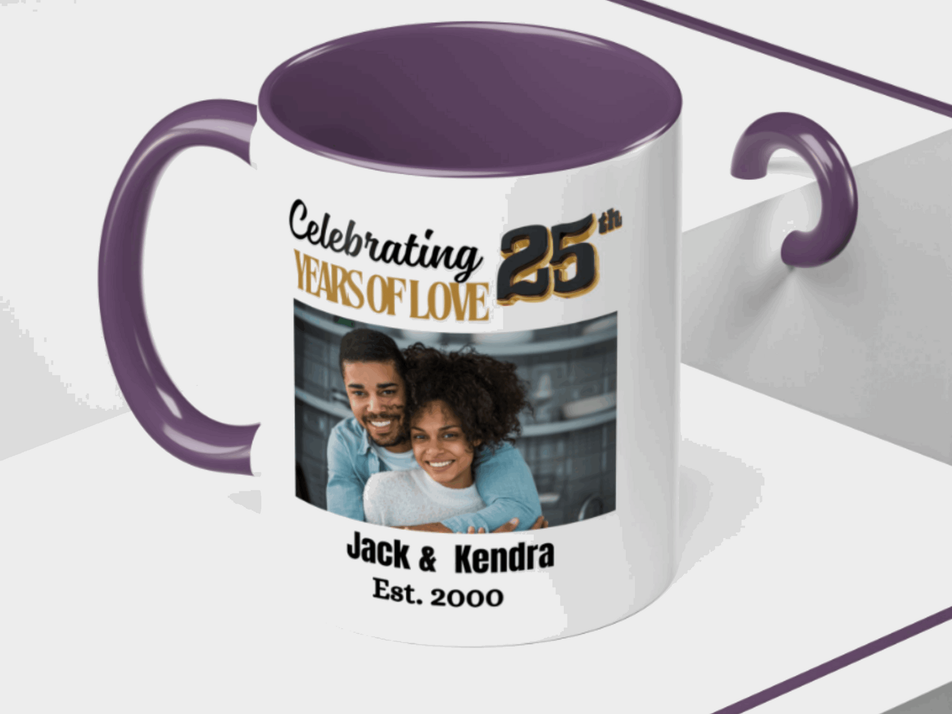 Personalized 25th Wedding  Anniversary Coffee Mug