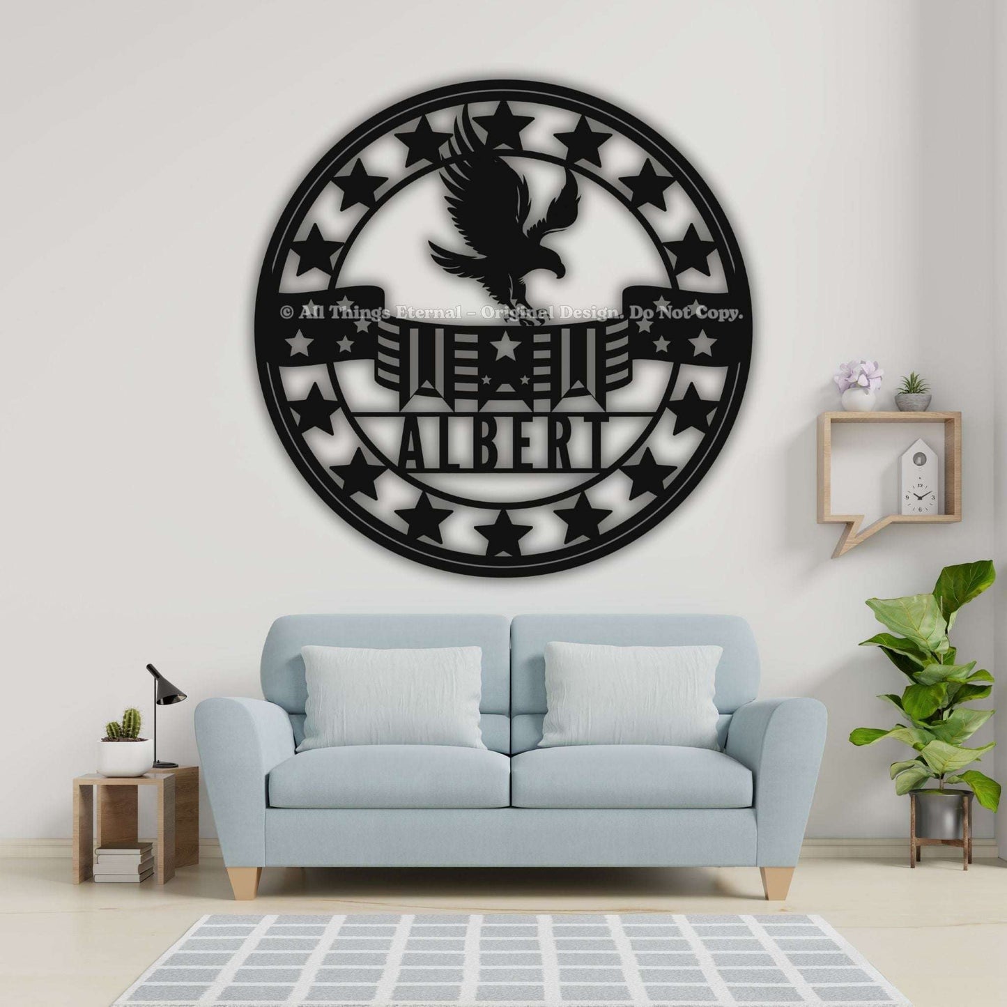 Custom Patriotic Metal Sign- Military Gifts Decor
