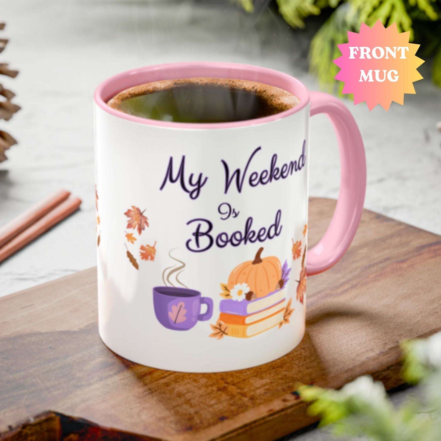 Cozy Fall Mug for Book Lovers – Autumn Reading Gift Coffee Tea Cup
