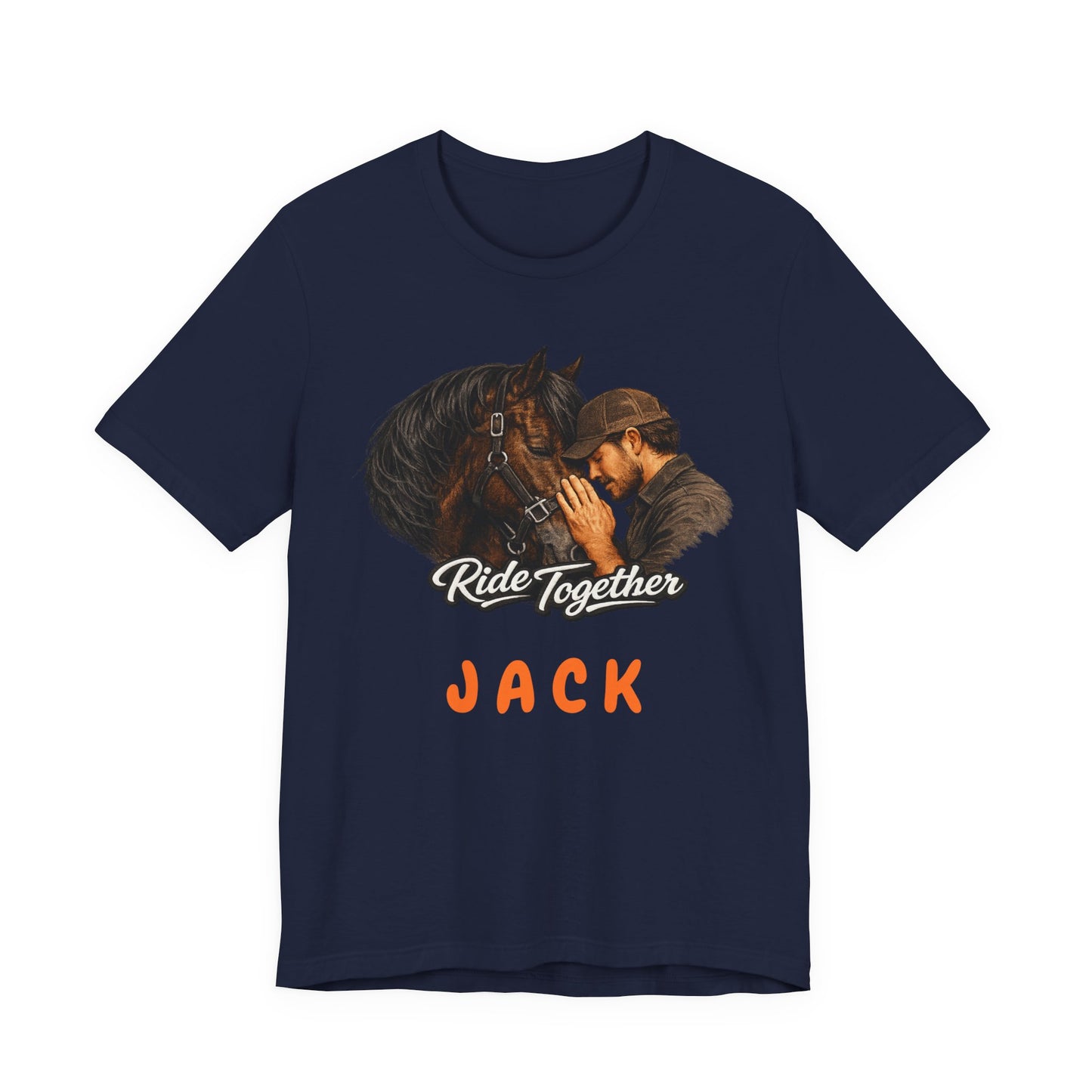Personalized Ride Together Horse T-shirt for Men