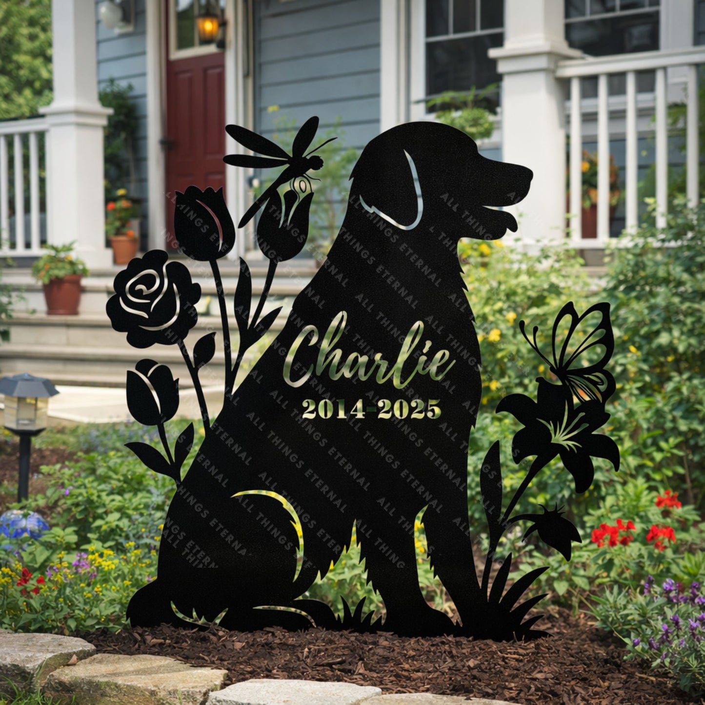 Personalized Dog Memorial Stake – Custom Pet Grave Marker Gift