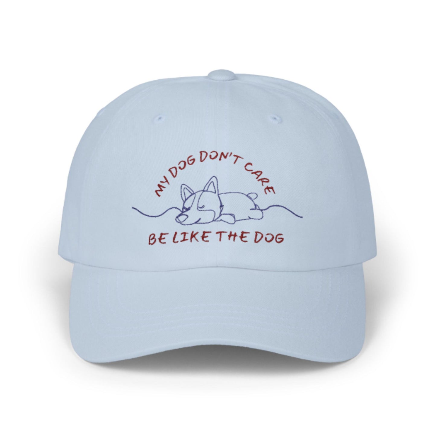 Funny Dog Dad Hat – “My Dog Don’t Care” Embroidered Adjustable Cap