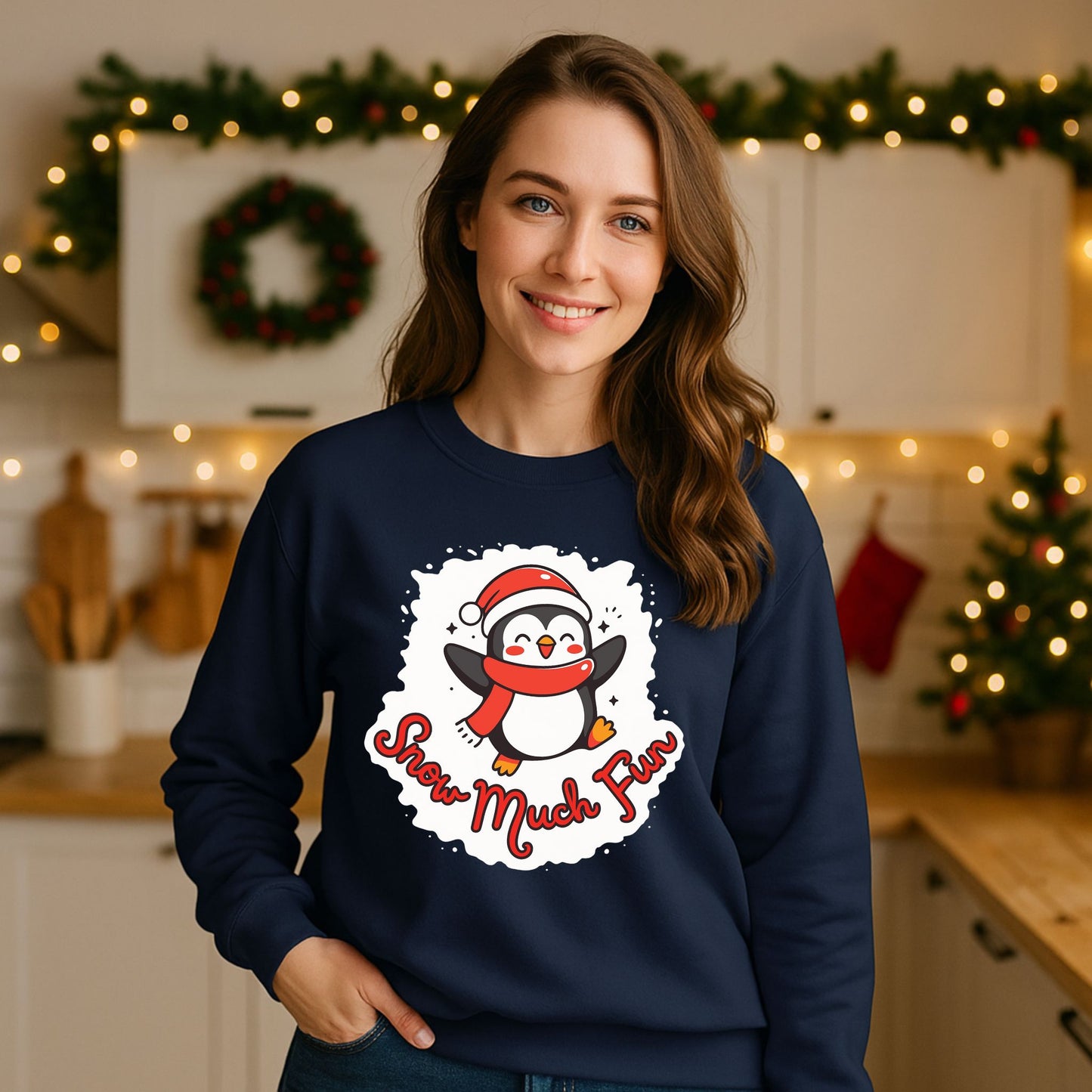 Unisex Snow Much Fun Sweatshirt – Cozy Christmas Crewneck