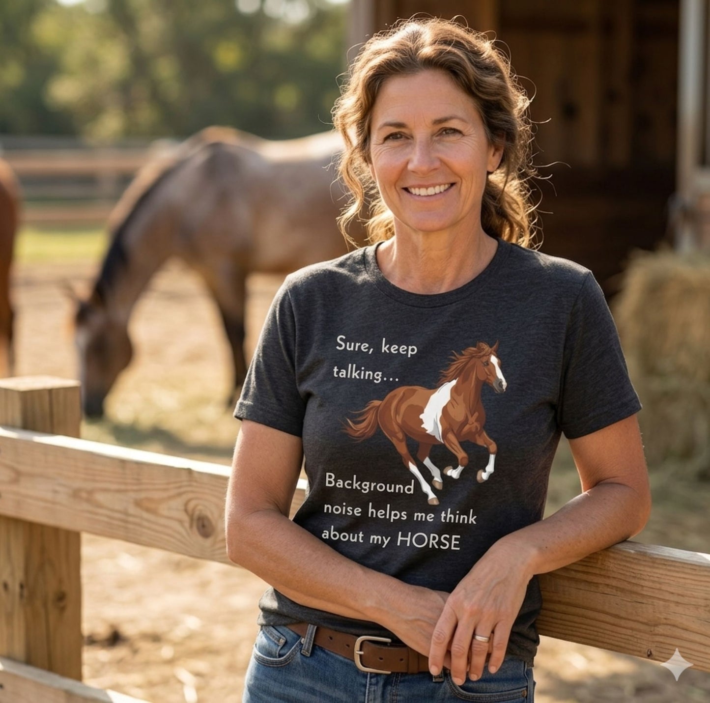Horse Lover T-Shirt – Keep Talking, I’m Thinking About My Horse