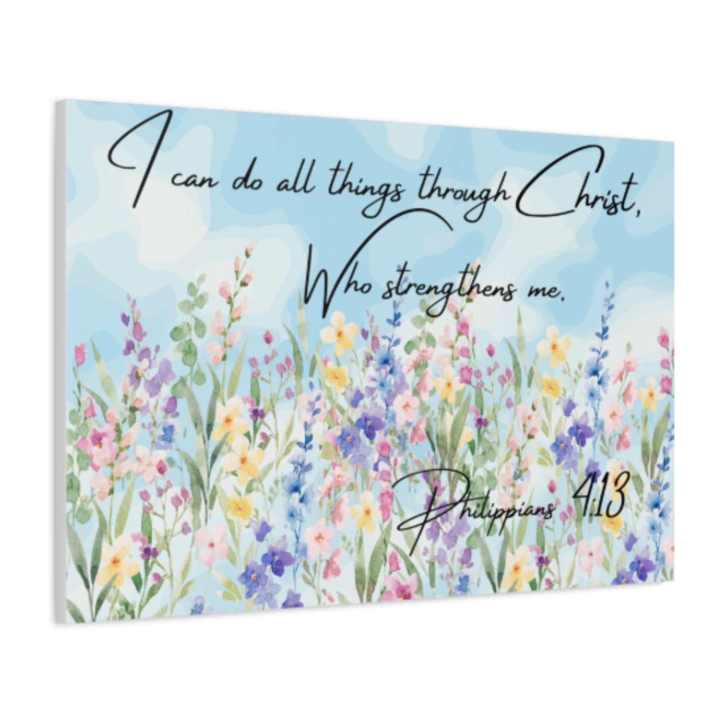 I Can Do All Things Through Christ Canvas | Christian Wall Art