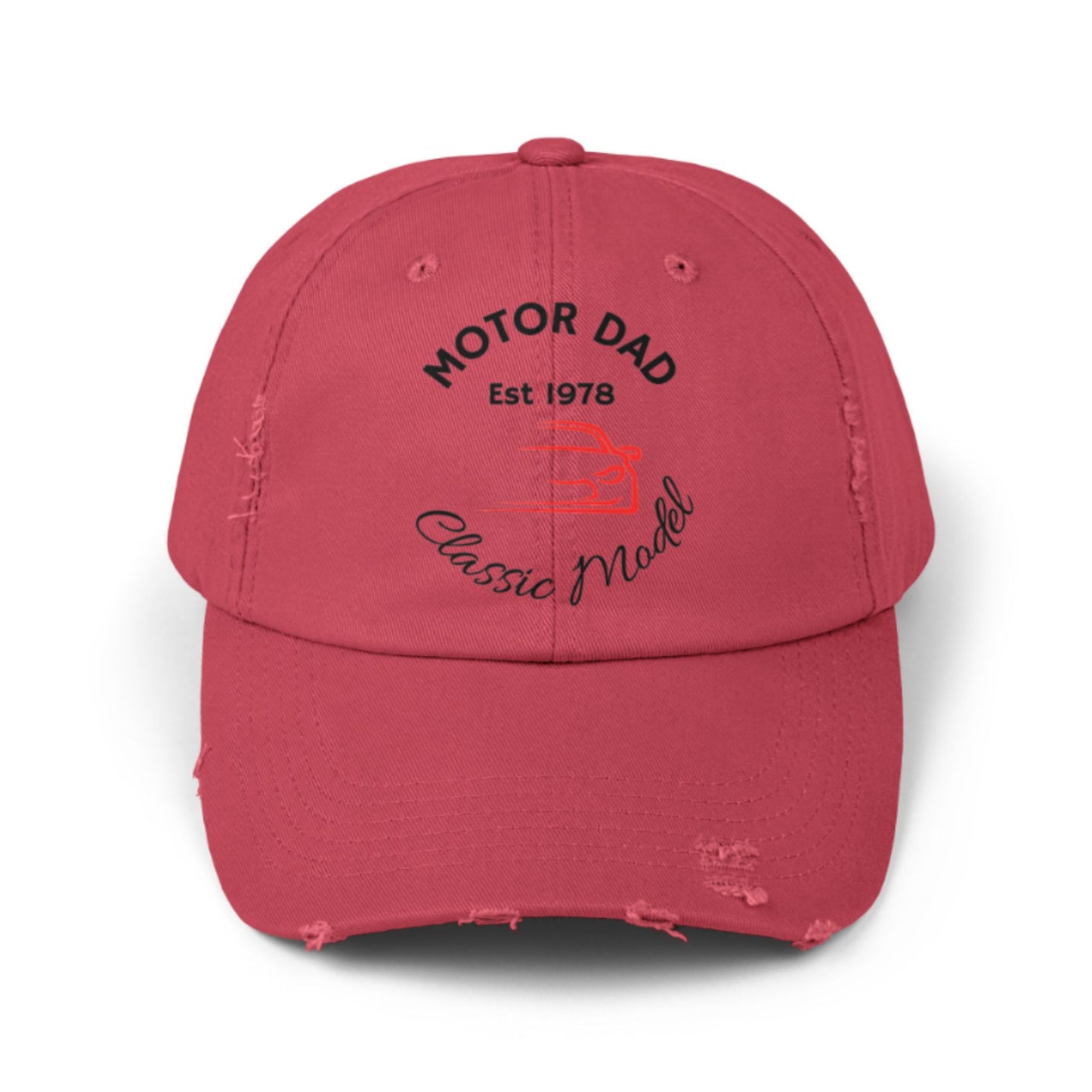 Motor Dad Vintage Cap – Personalized Distressed Hat for Car Lovers
