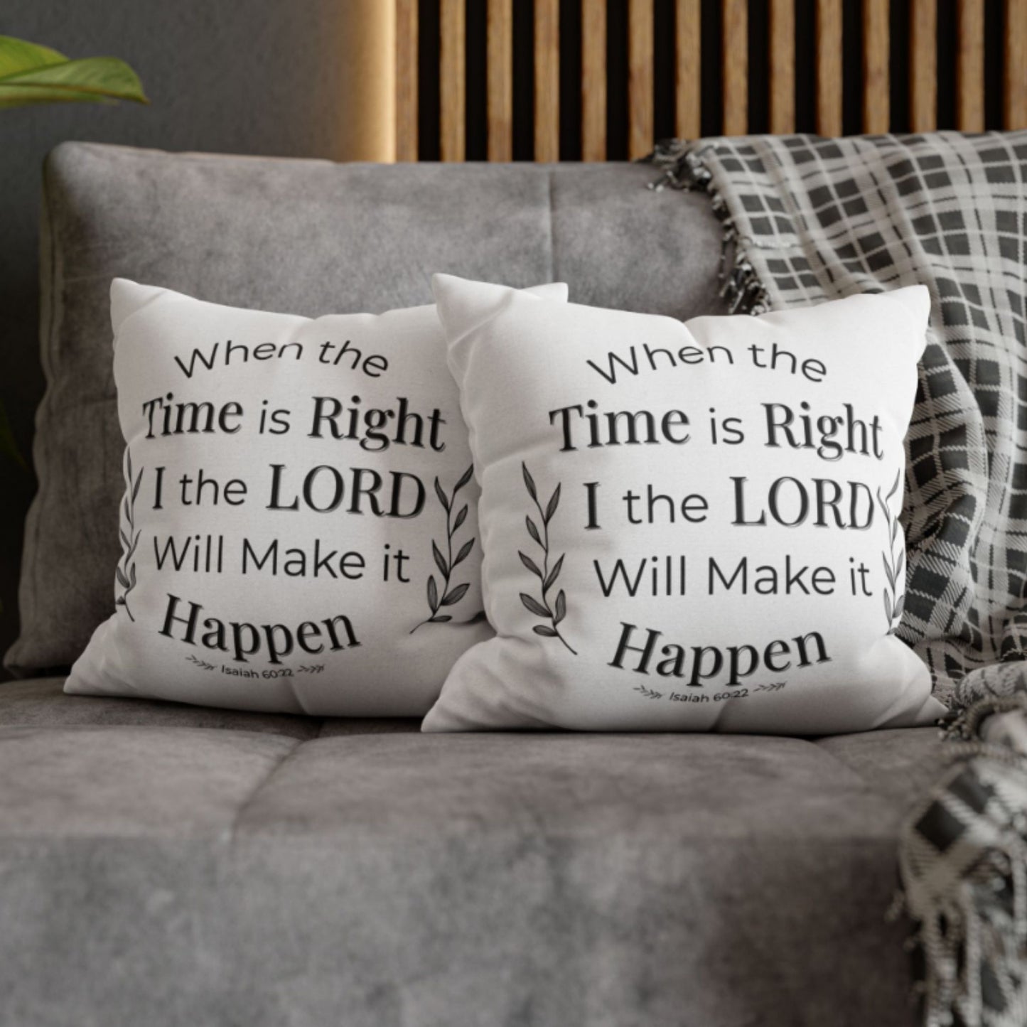 Isaiah 60:22 Inspirational Pillowcase - Religious Home Decor