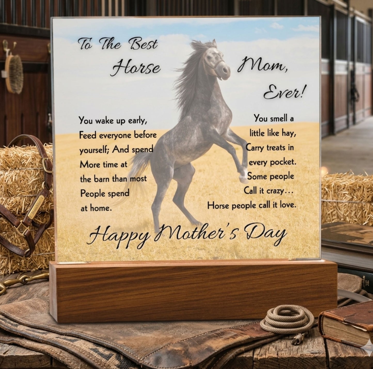 To The Best Mom Ever Acrylic Plaque – Thoughtful Mother's Day Gift & Decor