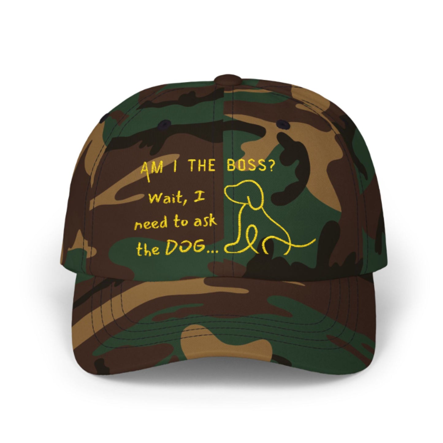 Am I the Boss Wait, I Need to Ask the Dog - Funny Dog Owner Baseball Cap